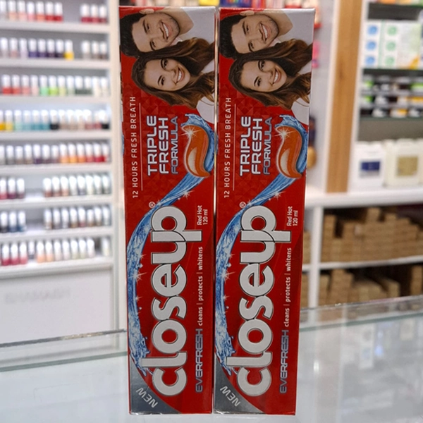 خمیر دندان کلوز آپ قرمز ژله ای تریپل فرش روزانه 120 میل | Closeup Toothpaste Triple fresh EVER FRESH 120ml